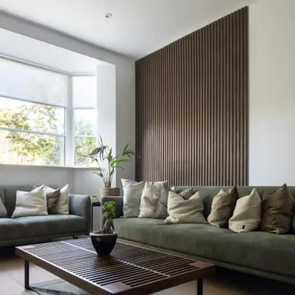 Wooden Plank Accent Wall by Crosby