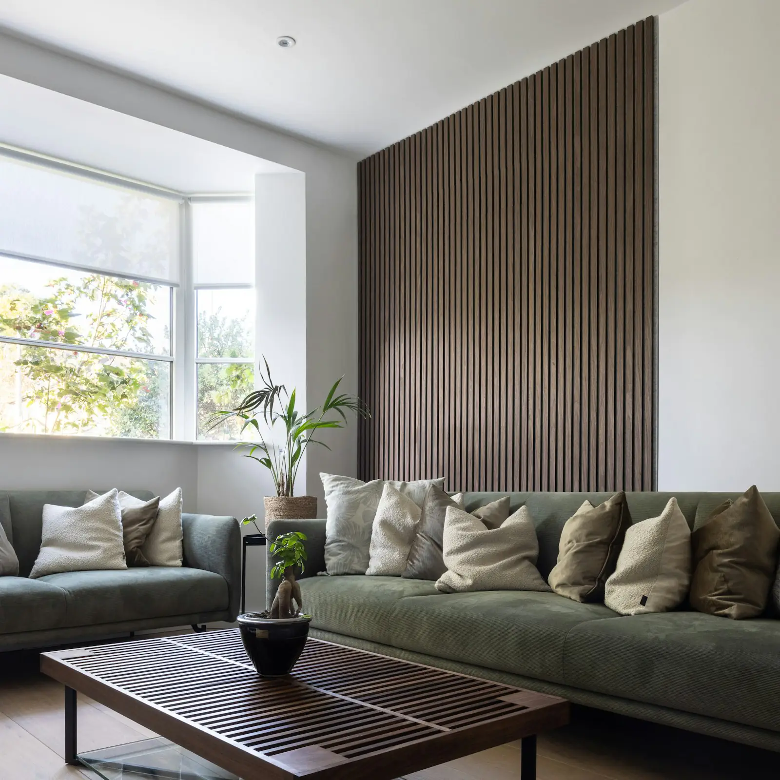 Wooden Plank Accent Wall by Crosby