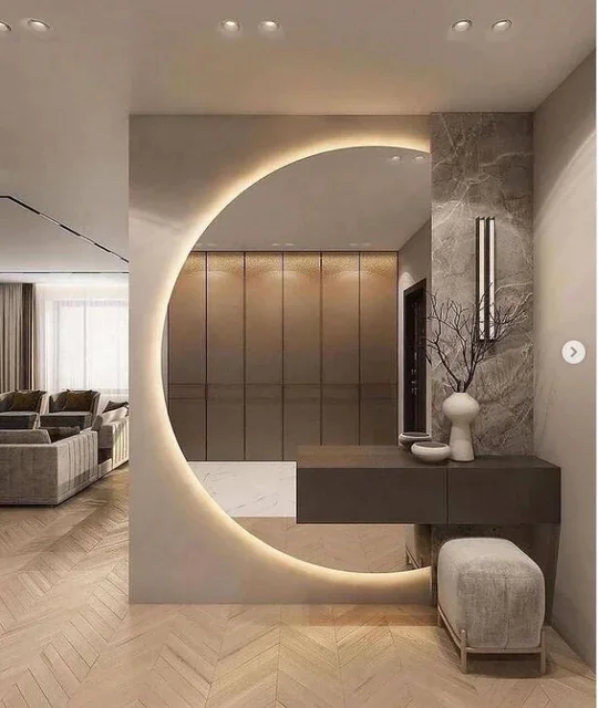 2026/10/dabcaef7-68cb-4e2d-92b7-7130f5e69529-1_all_7821.png Mirror-Framed Foyer Wall - Image 1