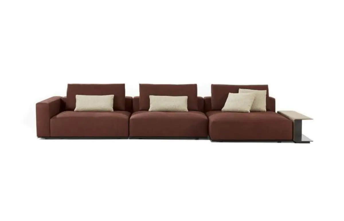 Rosso Leather Sofa Rosso Leather Sofa - oxblood leather with a slim side arm table