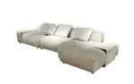 Alpine Chaise Sofa - an ivory sectional with a generous chaise